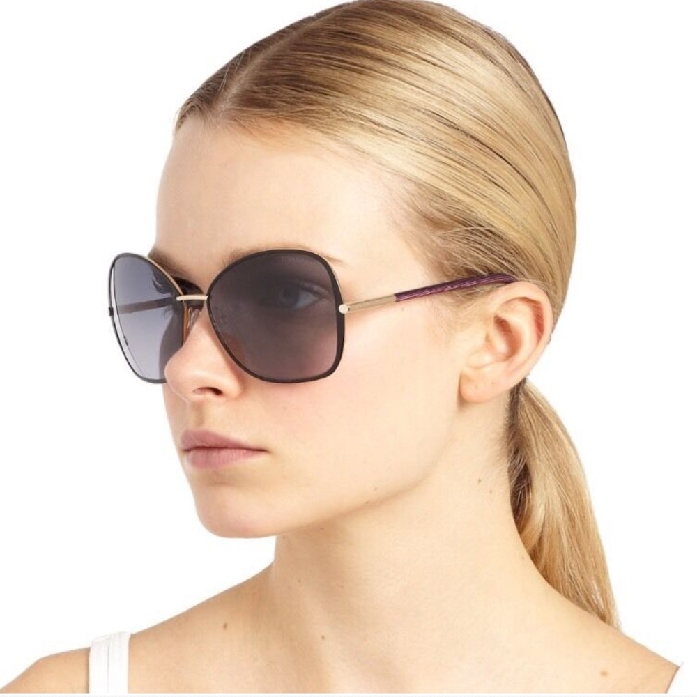 New TOM FORD Gradient White Butterfly Sunglasses - Picture 4 of 8